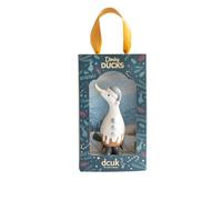 DCUK Dinky Alpine Gift Boxed Christmas Wooden Duck - Snowman Design