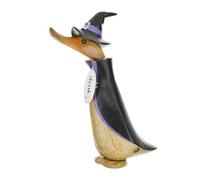 DCUK Wizard Design Natural Wooden Duck Ornament