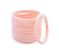 DCUTERQ 50Pcs Baby Girls Soft Stretchy DIY Solid Color Nylon Headbands Hair Bands Hair Accessories pink