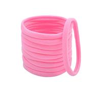 DCUTERQ 50Pcs Baby Girls Soft Stretchy DIY Solid Color Nylon Headbands Hair Bands Hair Accessories pink 2