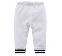 DCUTERQ Baby Boys Girls Athletic Cotton Jogger Pants Pure Color Elastic Waist Bottoms Active Sweatpants White 2 Years