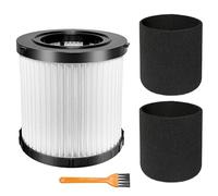 DCV5801H HEPA Filter Compatible with DEWALT DCV580H, DCV581H 20V MAX Wet/Dry Vacuum, with 2 Foam Sleeve Filters & 1 Brush