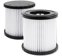 DCV580H DCV581H DCV580 Vacuum Filter fit for DEWALT Shop Vac 20V MAX Wet Dry VAC DCV5801H Washable Reusable HE-PA Filter 2 Pack LUXRILIX