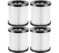 DCV581H DCV580H Vacuum HEPA Filter Replacement for DEWALT 20V MAX Shop Vac | 4 Pack, Washable and Reusable Filter compatible with Cordless and Corded Portable 2 Gallon Wet Dry Vacuums