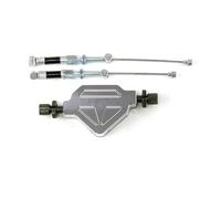 DCVGBNKA Clutch Cable Kit Fit for Kawasaki Ninja KX for Suzuki GSR GSXR Motorcycle Easy Pull Clutch System Stunt Lever(Silver)