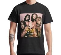 DCVGsdxza Free All Right Now Band Poster T-Shirt Black XL