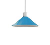 DCVOLTAGE 1 Pcs Modern Ceiling Lamp Shade Blue Metal Cone Shape Pendant Light E27 Base Hanging Light Fixture for Bedroom Hallway Office Café Restaurant