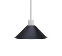 DCVOLTAGE 1Pcs Modern Ceiling Lamp Shade Black Metal Cone Shape Pendant Light E27 Base Hanging Light Fixture for Bedroom Hallway Office Café Restaurant