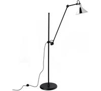 DCWéditions - La Lampe Gras N°215 Floor Lamp, Black / Chrome - Black