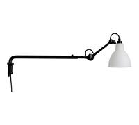 DCWéditions - Lampe Gras N°203 Wall Lamp, Black / Frosted Glass - Black