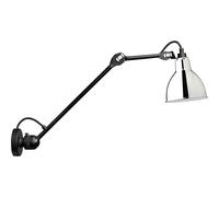 DCWéditions - Lampe Gras N°304 Wall Lamp L40, Black / Chrome - Black