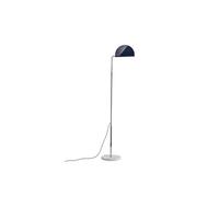 DCWéditions Mezzaluna Floor Lamp Chrome/ Deep Blue