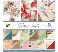 DCWV - 12x12" Premium Printed Cardstock Stack - Postcards (36 sheets)