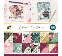 DCWV Double-Sided Cardstock Stack 12"X12" 36/Pkg-Floral Couture, W/Gold Foil -PS624371