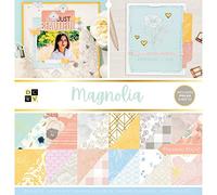 DCWV Double-Sided Cardstock Stack 12"X12" 36/Pkg-Magnolia, W/Gold Foil