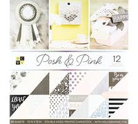 DCWVE American Crafts DCWV Premium Stack-12 x 12-Double-Sided-Posh and Pink-Holographic Foil-36 Seat PS-005-00560, 12-x-12-Inch, Other