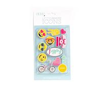 DCWVE Die Cuts with A View Icon Pack Letterboard-Happy (11 pcs) LP-006-00034, Paper, Original Version