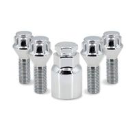 DCXXAN wheel studs Compatible with Nissan for Note 2006-2013 Wheel Bolts Locking Lug Nuts M12 x 1.5 with Locks Key
