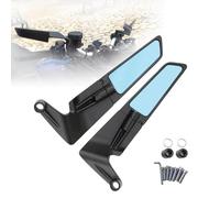 DCYBDL 2 Pcs Motorbike Mirrors for Yamaha NVX 2020, Anti-Glare Adjustable Rotatable Side View Mirror Aerodynamic Winglet Rearview Mirror