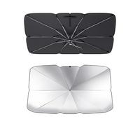 DCYBDL Car Windshield Sun Shade Umbrella for Tesla Model 3 Model Y Model S Model X, UV Protection Heat Insulation Car Umbrella Sunshade Foldable Automotive Sun Shade Sun Visor,L