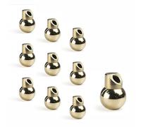 DCYCBTH 10 PCS M6 15MM Brass Ball Coolant Nozzles Screw Lock for CNC Lathes, Milling Machines, Machine Tools, Stone Bending Machines and Jewelry Carving Machines Brass Ball Coolant Nozzles