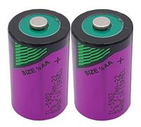 DCYNXC (2Pcs) TL-5902 1200mAh 3.6 Volt PLC Lithium Batteries for Tadiran 1/2AA TL-5902/S ER14250 Battery