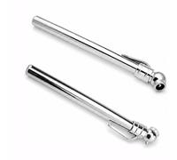 DCYQAIN 2PCS Pencil Tyre Pressure Gauge, 5-50 PSI Stainless Steel Manual Tyre Checker Tool, Compact Portable with Pocket Clip for Cars Trucks RVs Motorcycles Bicycles