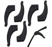 DCYQAIN 3-Pack Anti-Slip Silicone Glasses Ear Hooks - Soft Ear Grips Stop Glasses Slipping Down Nose - Secure Fit Accessories for Sunglasses, Reading Glasses & Retainers - Invisible Comfort