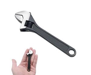 DCYQAIN 4 Inch Mini Adjustable Wrench, 15mm Maximum Jaw Opening 20g Lightweight Pocket Spanner, Precision Non-Sparking Small Wrench for Bike Repairs, Automotive, Home DIY & Electronics