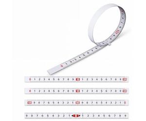 DCYQAIN 4 Rolls Carbon Steel Self Adhesive Measuring Tape, 2x1m Left-Right, 1x1m Right-Left, 1x2m Centre Zero Sticky Scale Ruler for Workbench Woodworking T Track Saw Table
