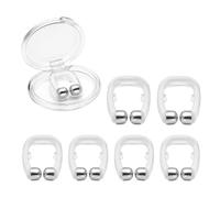 DCYQAIN 6 PCS Magnetic Anti Snore Nose Clip, Nasal Dilators Snore Stopper for Men Women, Reusable Soft Silicone Sleep Aid for Better Breathing & Restful Sleep