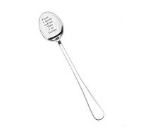 DCYQAIN Engraved Coffee Spoon, First I Drink Coffee Then I Do Things Stainless Steel Tea Spoon, Funny Gift for Coffee Lovers, Family & Friends, Birthday Christmas Occasions