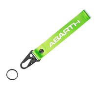 DCZBYCJ Car Keyring for Abarth FIAT Ducato 500 500L 124, Metal Car Keychain Keyring Logo Car Key Ring Replacement Accessories,E-Green