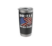 DD-214 Dues Paid Veteran Stainless Steel Insulated Tumbler