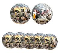 DD-214 Veterans Freedom Club Challenge Coin (5PSC) | Old Bastard Collectible. Military Retirement Keepsake, Lifetime Member Coin, Gift for Veterans, Soldiers