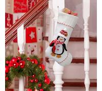 (Dd) Christmas Decorations Novelty Festive Christmas Ornaments Christmas Decorative Socks Elderly Snowman White Gift Socks Home Fireplace Hanging Decoratio