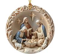 (Dd) Christmas Ornament Decorations Acrylic Christmas Decoration Hanging Interestingny Christmas Decoration Car Hanging for Indoor Outdoor, Bedroom, Decor