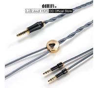 DD ddHiFi BC150B Shielded Silver Headphone Cable for HiFiman Moondrop FiiO Beyerdynamic Focal Sennheiser ATH Meze Audeze ZMF 145cm Standard 3.5mm