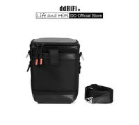 DD ddHiFi CZ200 Cube Bucket Bag - Water-resistant nylon & leather, triple compartments, YKK zipper, steel hook for audio gear