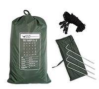 DD Hammocks - DD Tarp 5x5: Extra Large Fully Weatherproof Tarpaulin For Forest School And Bushcraft Group Camping