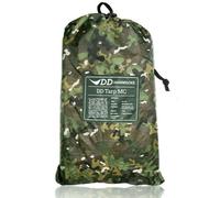 DD Hammocks - DD Tarp 5x5 - MC: Extra Large Waterproof Camouflage Tarpaulin For Multi Person Family Camping And Outdoor Group Shelter