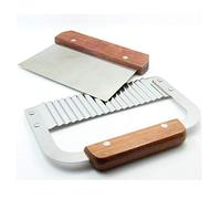 DD-life Pack of 2 Stainless Steel Wavy & Straight Soap Mold Loaf ，soap cutter Garnish Potato Vegetable Cake Cutter Cutting Tool