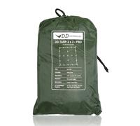 DD Hammocks - DD Tarp 3x3 PRO - Versatile Tarpaulin Shelter With Eyelets And Buckles for Bushcraft Camping And Outdoor Adventure