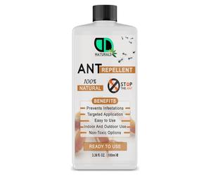 DD Teck 100% Natural Ant Repellent Spray - Non-Toxic, Indoor & Outdoor Pest Control, Easy Application, Long-Lasting Protection, Eco-Friendly, Protect Your Home & Garden (100ml Cap)