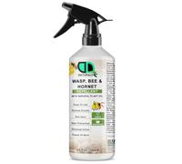 DD Teck 100% Natural Wasp, Bee & Hornet Repellent Spray - Plant-Based Insect Deterrent - Non-Toxic, Safe, Easy to Use, Nest Prevention, Residual Action for Outdoor & Indoor Use (500ml Spray)
