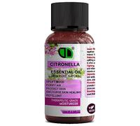 DD Teck 100% Pure Natural Citronella Essential Oil | Perfect for Aromatherapy & Diffusers | DEET Free Botanical Formula for Repelling Insects, Mosquito Protection, Air Purifying & Outdoor Use 10ml