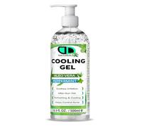 DD Teck Aloe Vera & Peppermint Cooling Gel, For Dry And Soothes Irritated Skin, Instant Cooling, Hydrates And Soothes, Help To Control Acne, Refreshing Skin Relief for Sunburn & Hot Skin (500ml Pump)