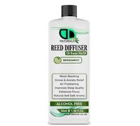 DD Teck Bergamot Reed Diffuser Oil Base Refill Made in UK Alcohol-Free Eco-Friendly Aromatherapy Essential Oil Long Lasting Home Fragrance Fresh Citrus Aroma Stress Relief Air Freshener (50ml)