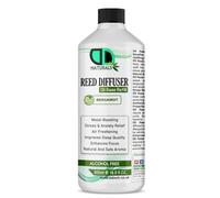 DD Teck Bergamot Reed Diffuser Oil Base Refill Made in UK Vegan Aromatherapy Fragrance Oil Long Lasting Fresh Citrus Scent Eliminates Odours Home Office Kitchen Bathroom (500ML)