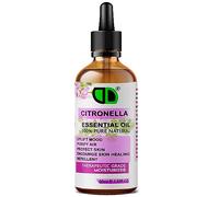 DD Teck Citronella Essential Oil 100% Pure Natural | Extra Strong Essential Oil Blend for Aromatherapy, Diffusers & Travel | Non Toxic Skin Friendly Mosquito Repellent with Fresh Citrus Aroma (50ml)